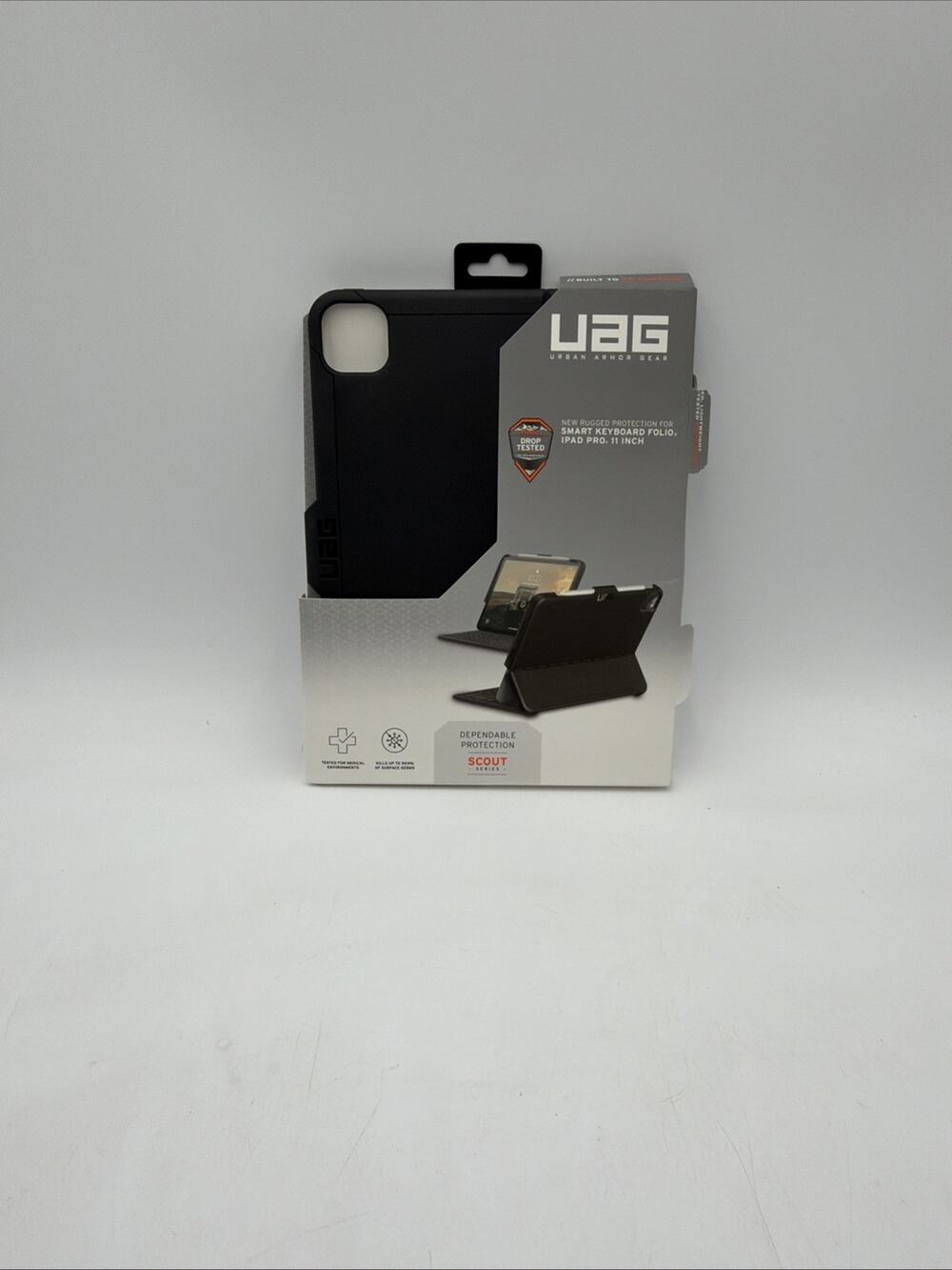 UAG Scout Series Black Folio for Apple iPad Pro 11" (2nd gen) Rugged Protect